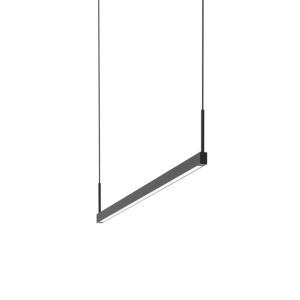 Thin-Line 2-Light LED Pendant in Satin Black