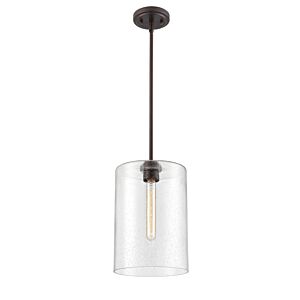 Moven One Light Mini Pendant in Rubbed Bronze by Millennium