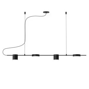 Counterpoint 4-Light LED Pendant in Satin Black