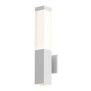 Square Column LED Wall Sconce in Textured White by Sonneman