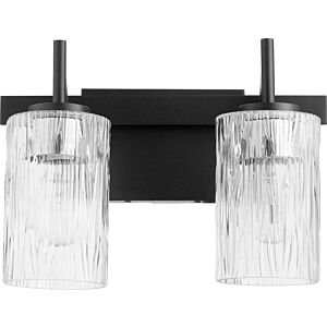 520 Lighting Series 2-Light Bathroom Vanity Light in Textured Black