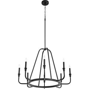 Marquee 8-Light Chandelier in Textured Black