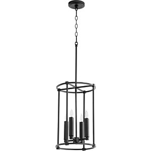 Olympus 4-Light Entry Pendant in Textured Black