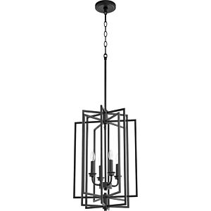 Hammond 4-Light Entry Pendant in Textured Black