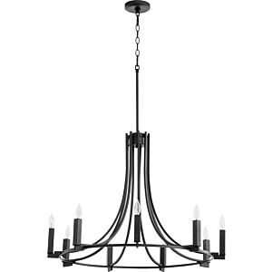 Olympus 9-Light Chandelier in Textured Black