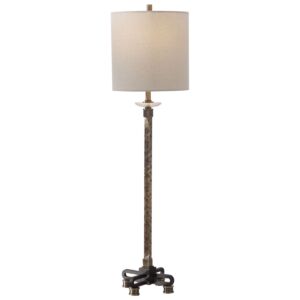 Parnell 1-Light Buffet Lamp in Antique Brass