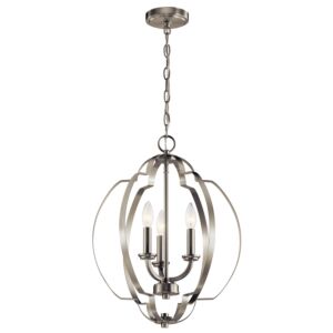 Voleta Three Light Pendant in Brushed Nickel by Kichler