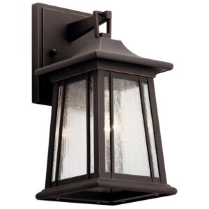 Taden 1-Light Outdoor Wall Mount in Rubbed Bronze