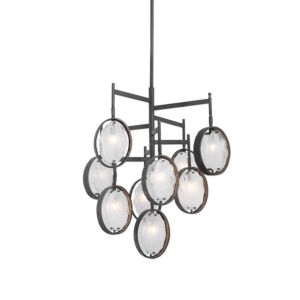 Maxin  Chandelier in Dark Hammered Bronze by Uttermost