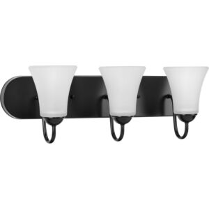 Classic 3-Light Bathroom Vanity Light Bracket in Black