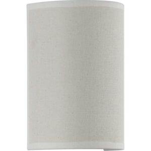 Inspire LED 1-Light LED Wall Sconce in Off White Linen