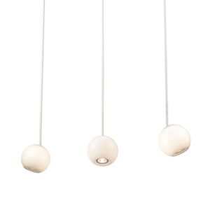 Europa LED Pendant in White by Kuzco Lighting