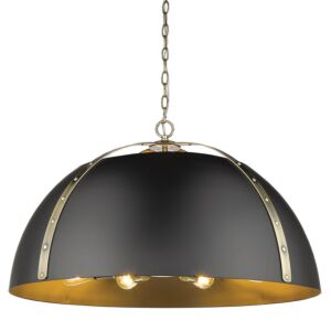 Aldrich AB 8-Light Pendant in Aged Brass