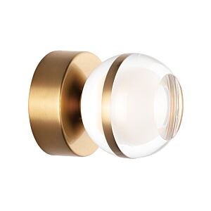 Swank LED Wall Sconce in Natural Aged Brass by ET2