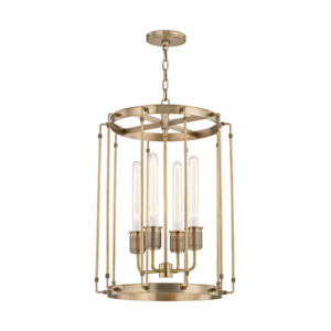  Hyde Park Pendant Light in Aged Brass