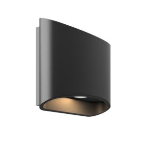 1-Light LED Wall Sconce in Black