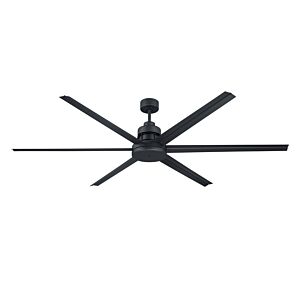 Mondo 72" Indoor Outdoor 72"Ceiling Fan in Flat Black by Craftmade