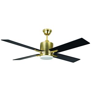 Teana 52"Ceiling Fan in Satin Brass by Craftmade