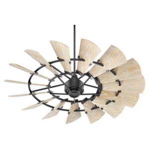 Windmill 60"Patio Fan in Textured Black by Quorum International