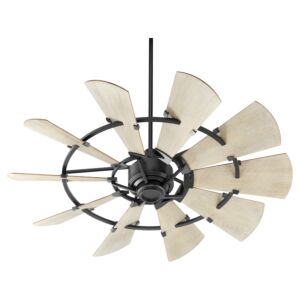 Windmill 52"Ceiling Fan in Textured Black by Quorum International