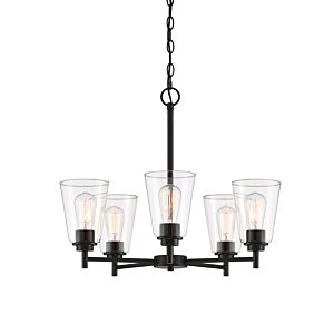 Westin 5-Light Chandelier in Matte Black