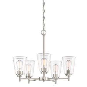 Westin 5-Light Chandelier in Satin Platinum