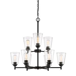 Westin 9-Light Chandelier in Matte Black