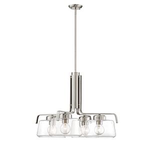 Riley 4-Light Chandelier in Satin Platinum