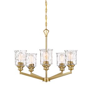 Drake 5-Light Chandelier in Brushed Gold