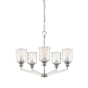 Drake 5-Light Chandelier in Polished Nickel