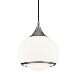 Reese One Light Pendant in Polished Nickel by Mitzi