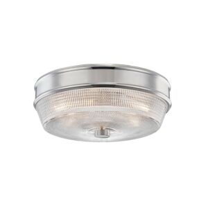 Lacey Two Light Flush Mount in Polished Nickel by Mitzi