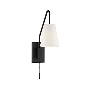 Owen One Light Wall Sconce in Matte Black by Savoy House