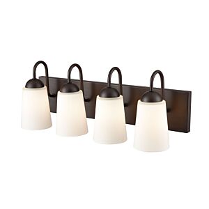 Millennium Lighting Ivey Lake 4-Light Bathroom Vanity Light In Rubbed Bronze