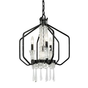 Barcelona Four Light Pendant in Onyx by Varaluz