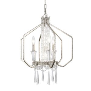 Barcelona Four Light Pendant in Transcend Silver by Varaluz