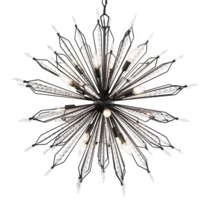 Orbital 16 Light Pendant in Carbon by Varaluz