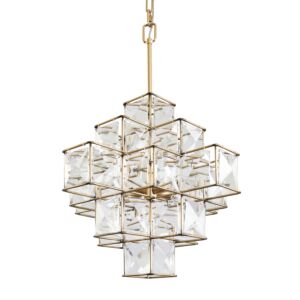 Cubic Six Light Pendant in Calypso Gold by Varaluz