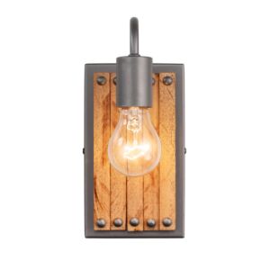 Ella Jane One Light Wall Sconce in New Bronze by Varaluz