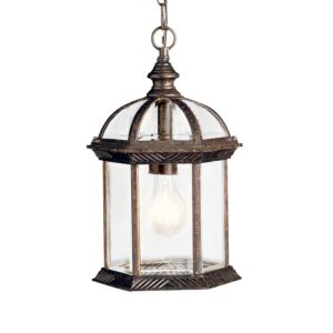 Barrie 1-Light LED Outdoor Pendant in Tannery Bronze