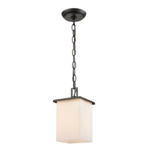 Broad Street  Outdoor Pendant in Textured Matte Black by ELK Home