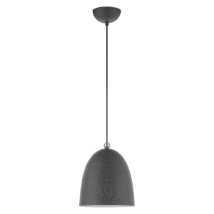 Arlington 1-Light Pendant in Scandinavian Gray w with Brushed Nickels