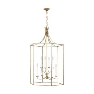 Bantry House Eight Light Chandelier in Antique Gild by Visual Comfort Studio