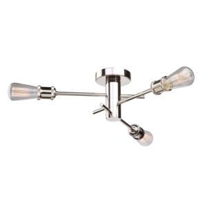 Artcraft Tribeca 3-Light Ceiling Light in Polished Nickel