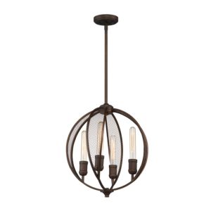 Artcraft Linden 4-Light Chandelier in Bronze