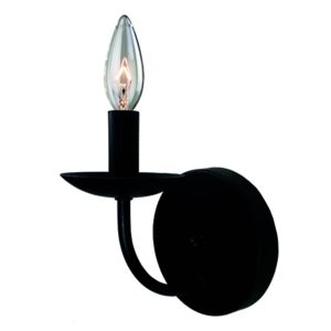 Artcraft Wrought Iron Wall Sconce in Black