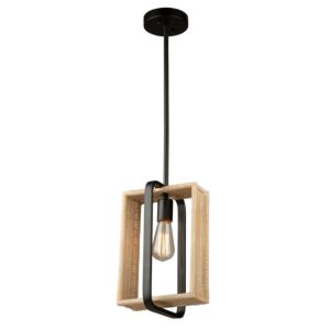 Perris 1-Light Pendant in Black