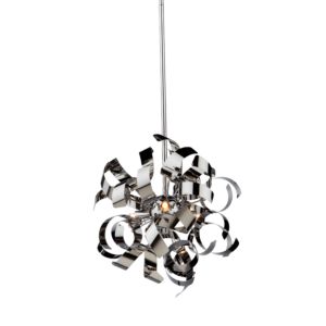 Artcraft Belair 3-Light Pendant Light in Chrome