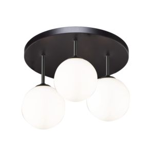 Artcraft Comet 3-Light Ceiling Light in Semi Matte Black