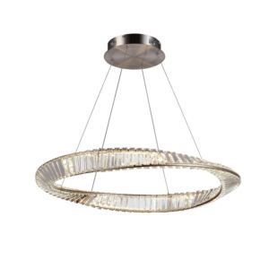 Stella LED Pendant in Satin Nickel